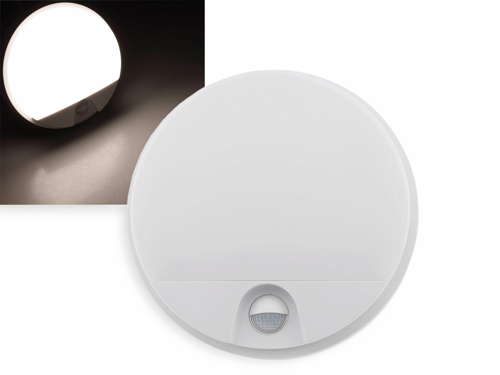 Image of CHILITEC LED-Wandleuchte Payar, 4000K, EEK: E, 15 W, 1150 lm, Bewegungsmelder