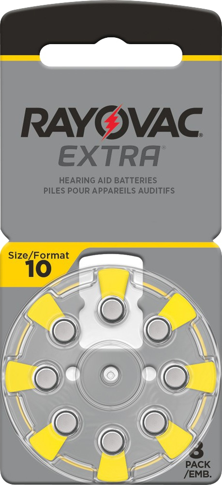 HA10 PR70 Hörgeräte Batterien Extra Advanced 8er Sparpack 6 + 2 Gratis 5000252100966 Lieferung besteht aus 8 Stück Batterien - Rayovac
