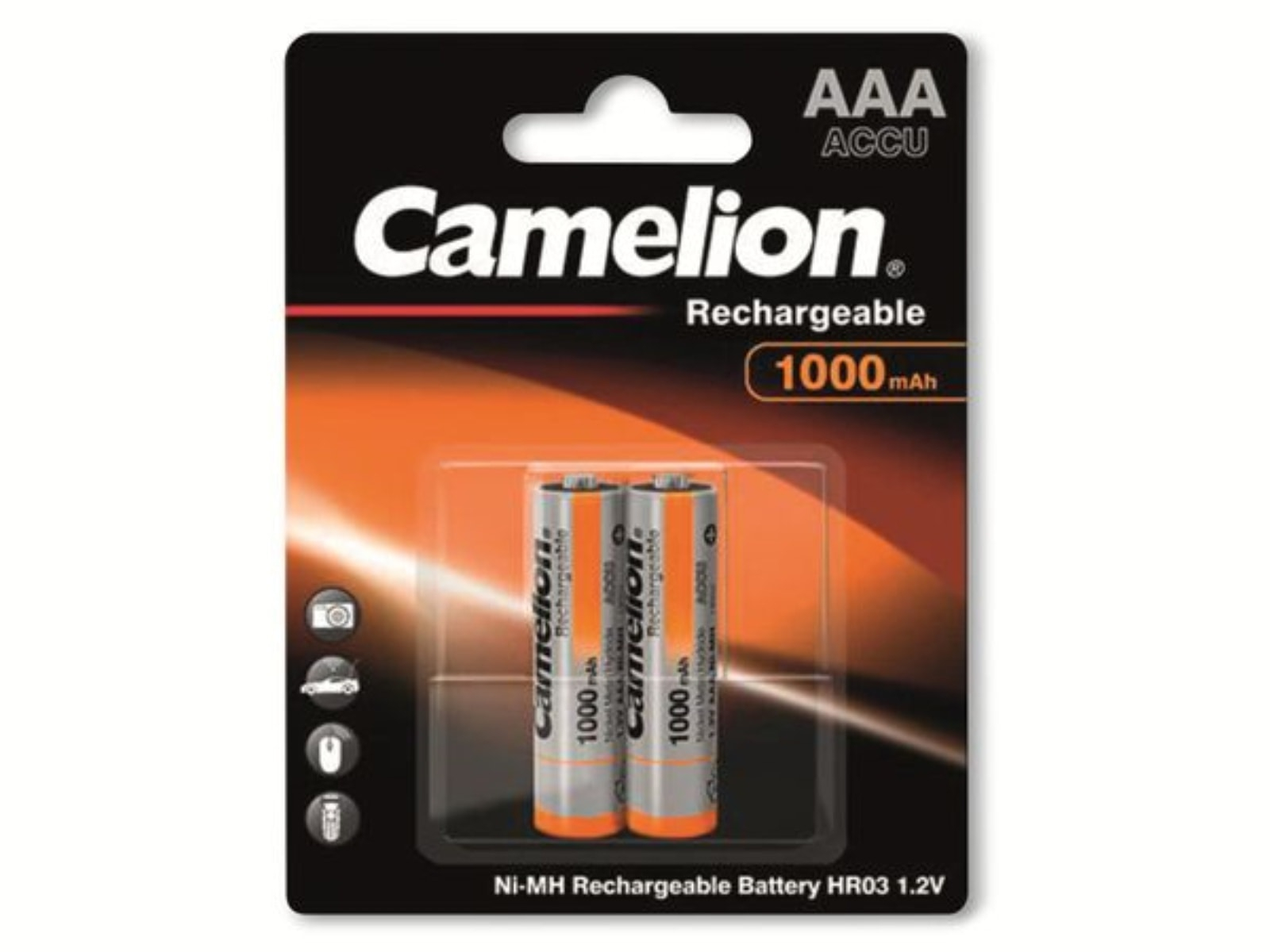 Image of CAMELION NiMH-Micro-Akku 1000 mAh, 2 Stück