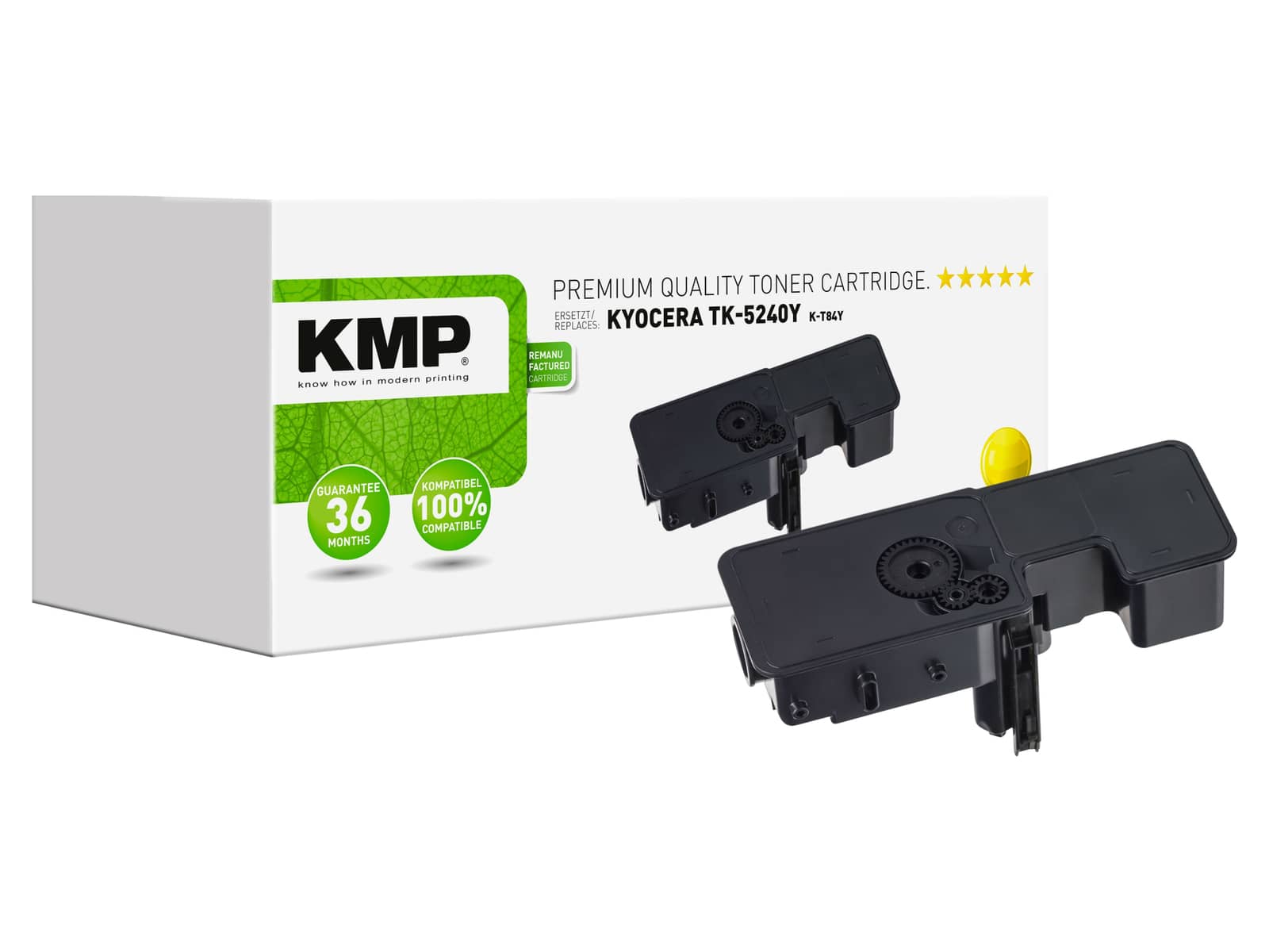 KMP Toner 2912,0009 für Kyocera, ersetzt TK5420Y gelb
