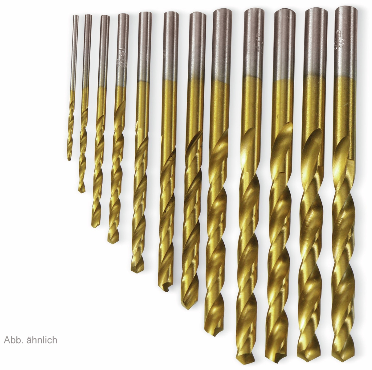 Image of DAYTOOLS HSS-Spiralbohrer, titaniumbeschichtet, 10 Stk, Ø 1,30 mm