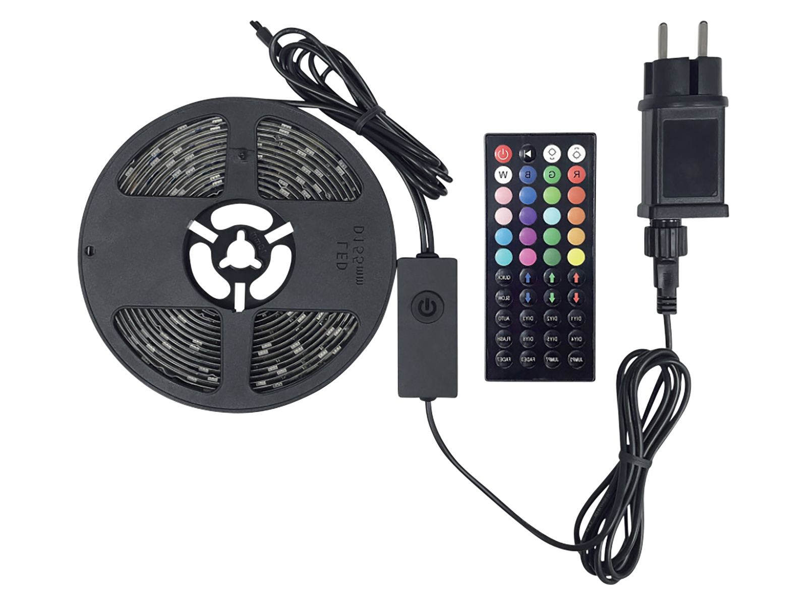 Image of BLULAXA LED Strip 50954, 5m, 18W, 150lm, RGB, Fernbedienung, IP44