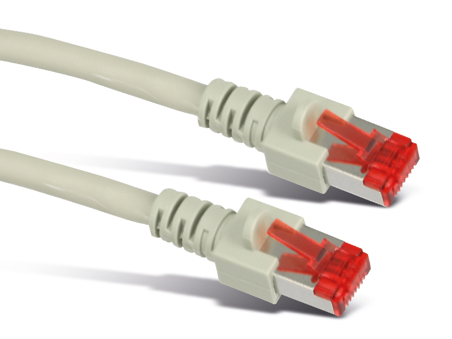 S-IMPULS Netzwerkpatchkabel CAT.6 , RJ45, 1:1, 1 m, rot