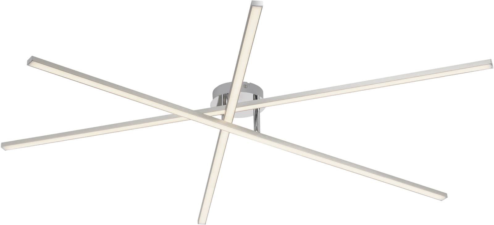 JUST LIGHT LED-Deckenleuchte 14727-55, 16W, 3000K, 1960lm, warmweiß, IP20, stahl