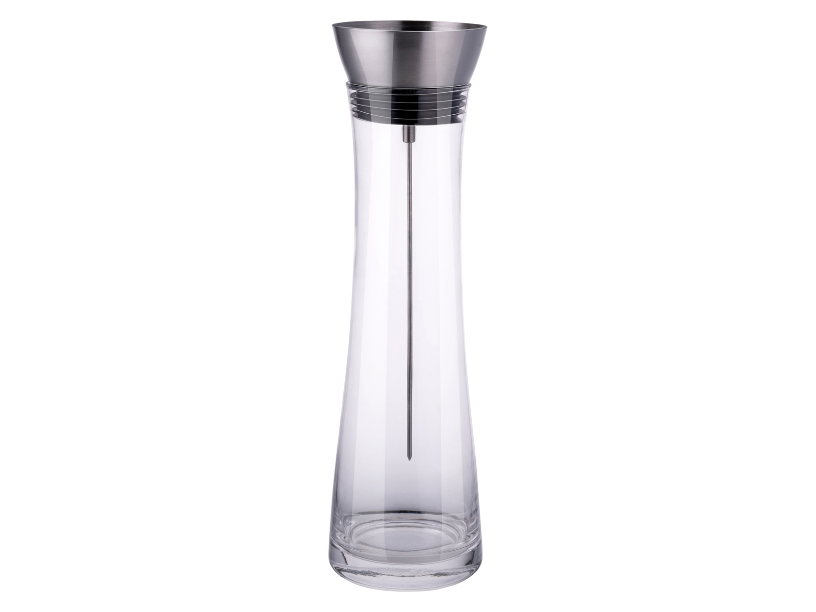 Image of ALPINA Karaffe aus Glas, mit Spieß, 1.1L, Glas & Edelstahl, elegantes Design