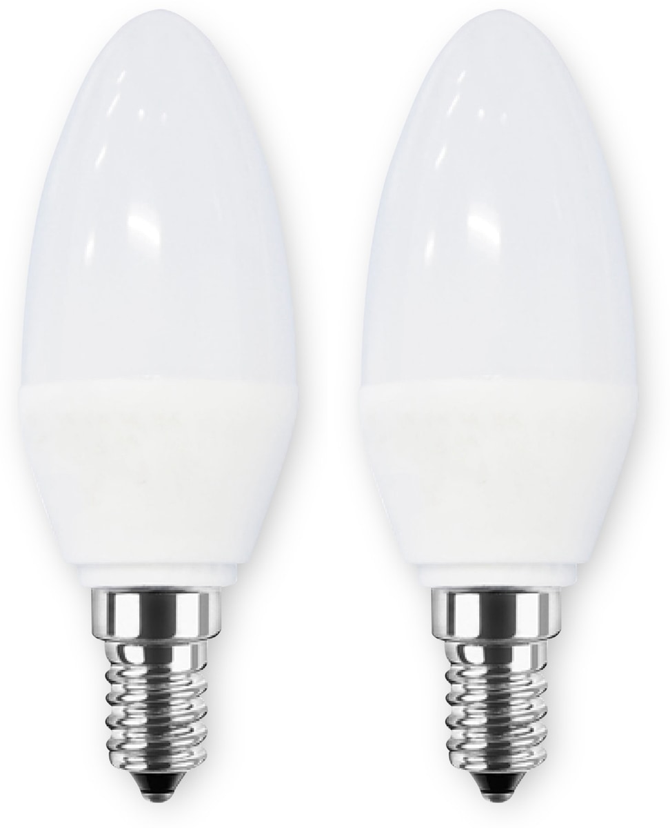 Image of BLULAXA LED-Lampe Kerze, E14, 5 W, 470 lm, 2700 K, 2 Stück