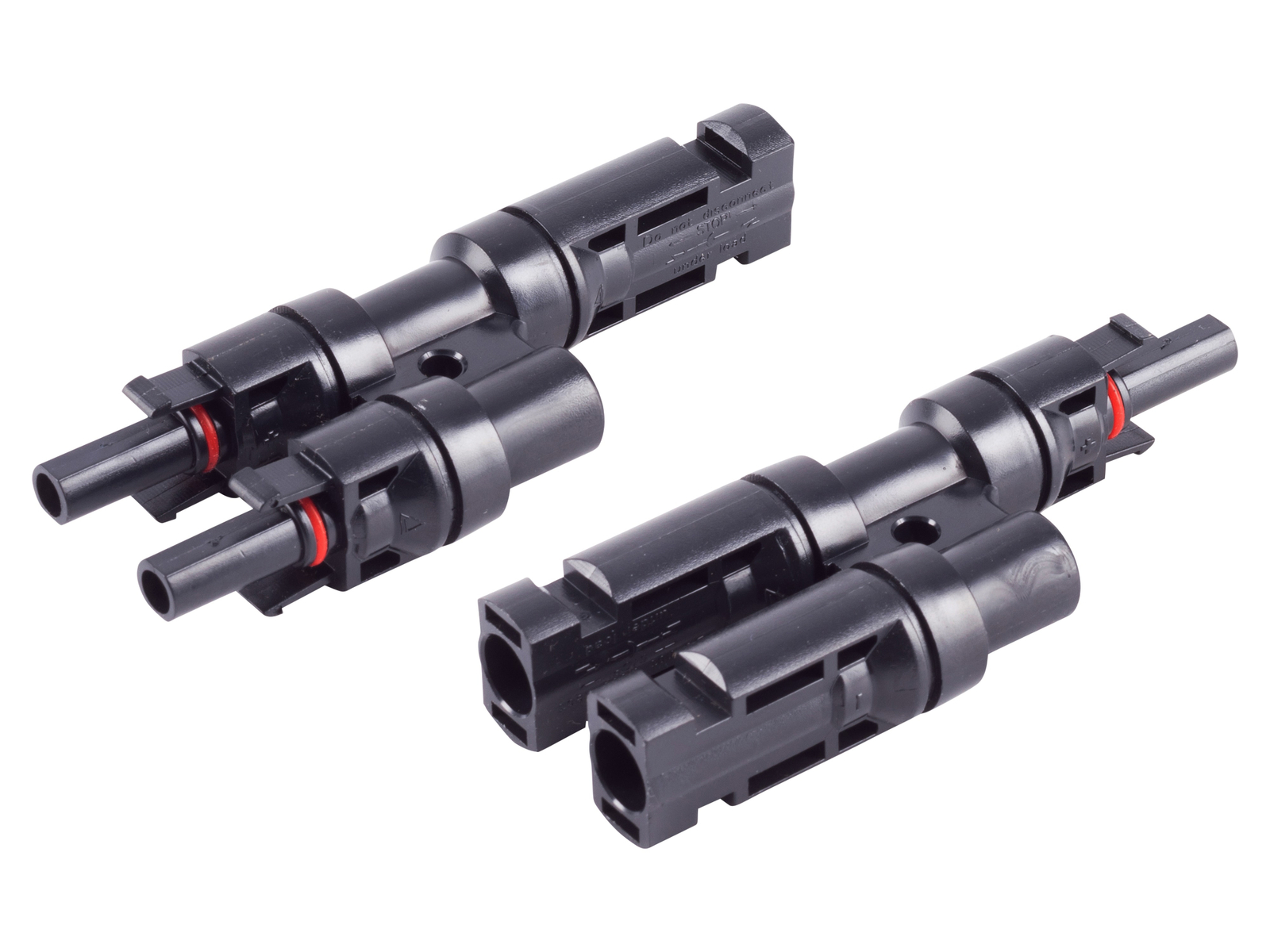 S-IMPULS MC4 T-Adapter Set, 2/1, IP67, 1.5kV, schwarz