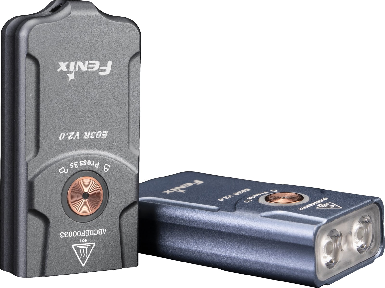 FENIX LED-Schlüsselbundleuchte E03R V2.0, grau