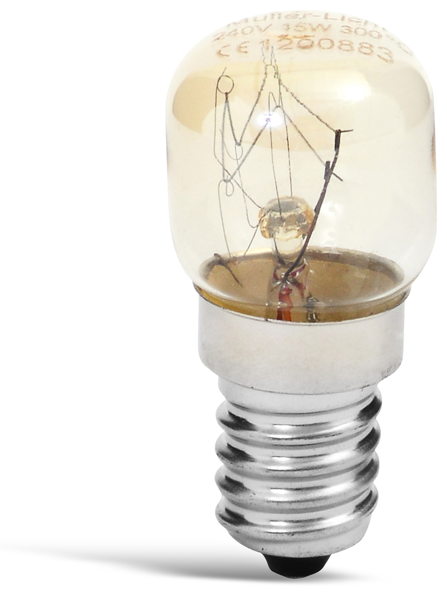 MLI 100010 - Backofenlampe E14, 15 W, 90 lm, 2400 K, dimmbar, bis 300°C