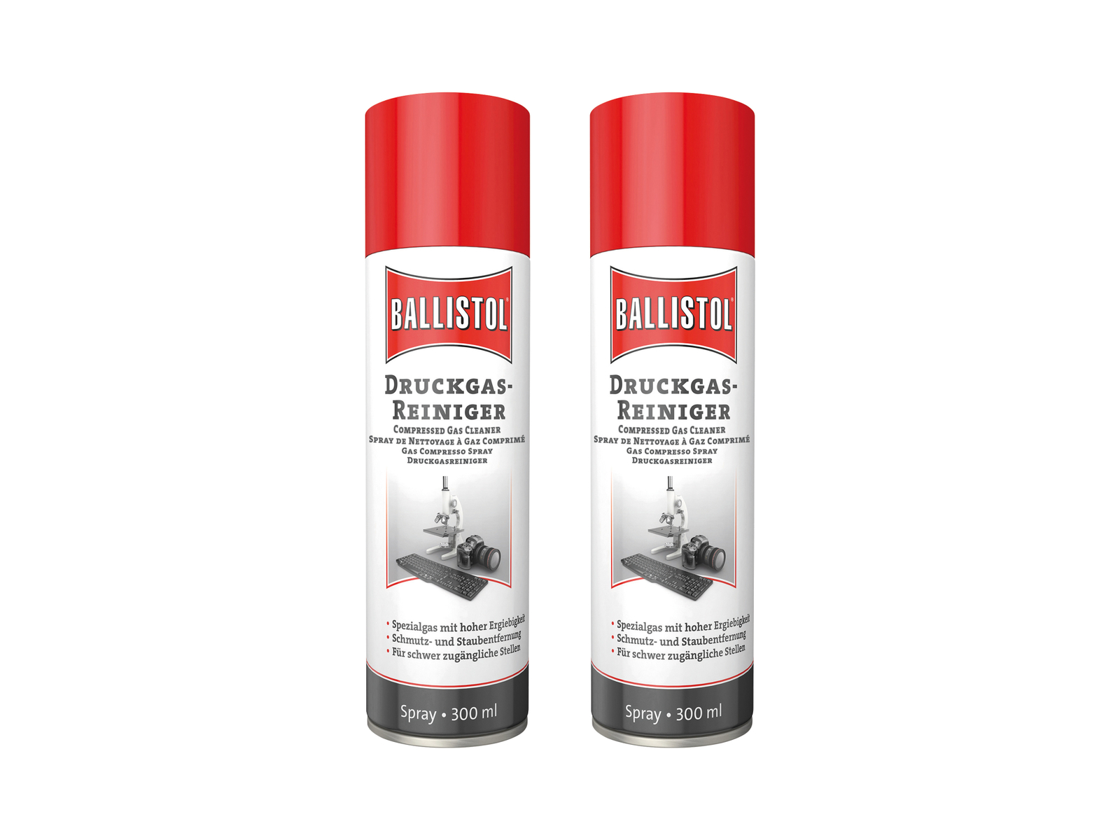 Image of BALLISTOL Druckgas-Reiniger Spray, 300 ml, 2 Stück