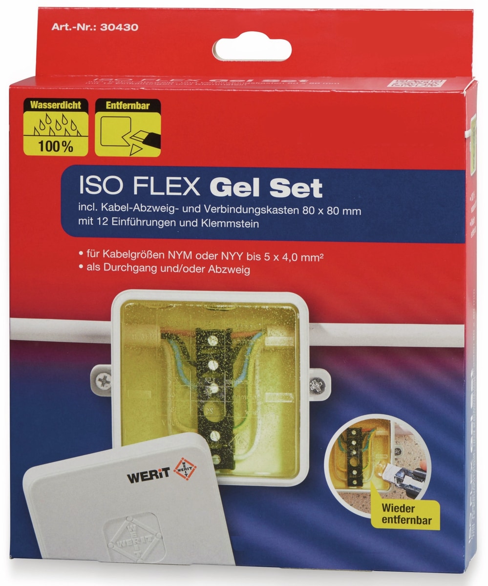 HEIDEMANN ISO Flex Gel-Set 30430, bis zu 5x4 mm², 190 ml