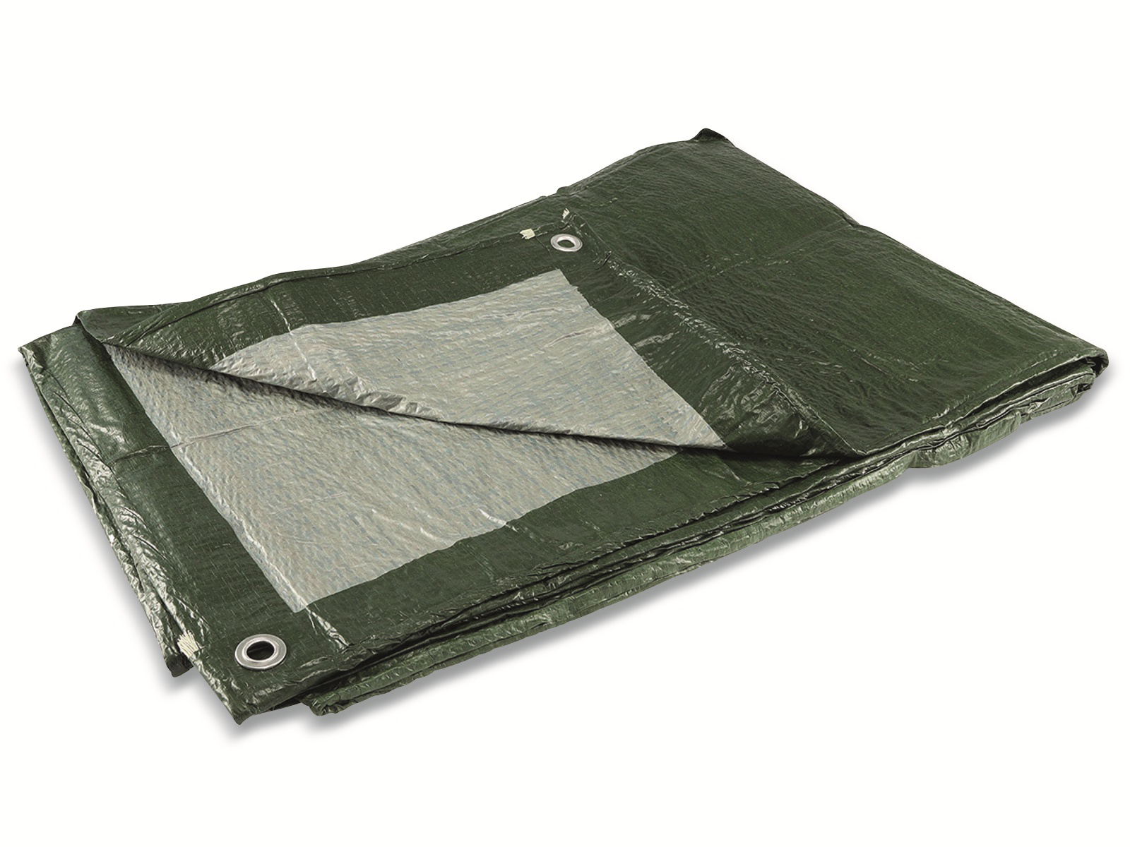 Image of CHILITEC Gewebeplane, 120gr/m², grün, 4x5m, mit Ösen