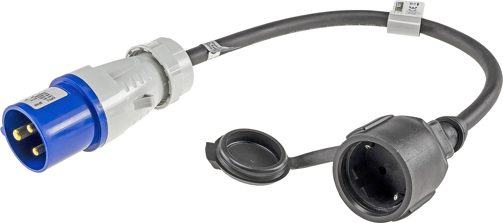 Image of CHILITEC CEE-Adapter 22852, 0,35 m, CEE auf Schutzkontaktkupplung