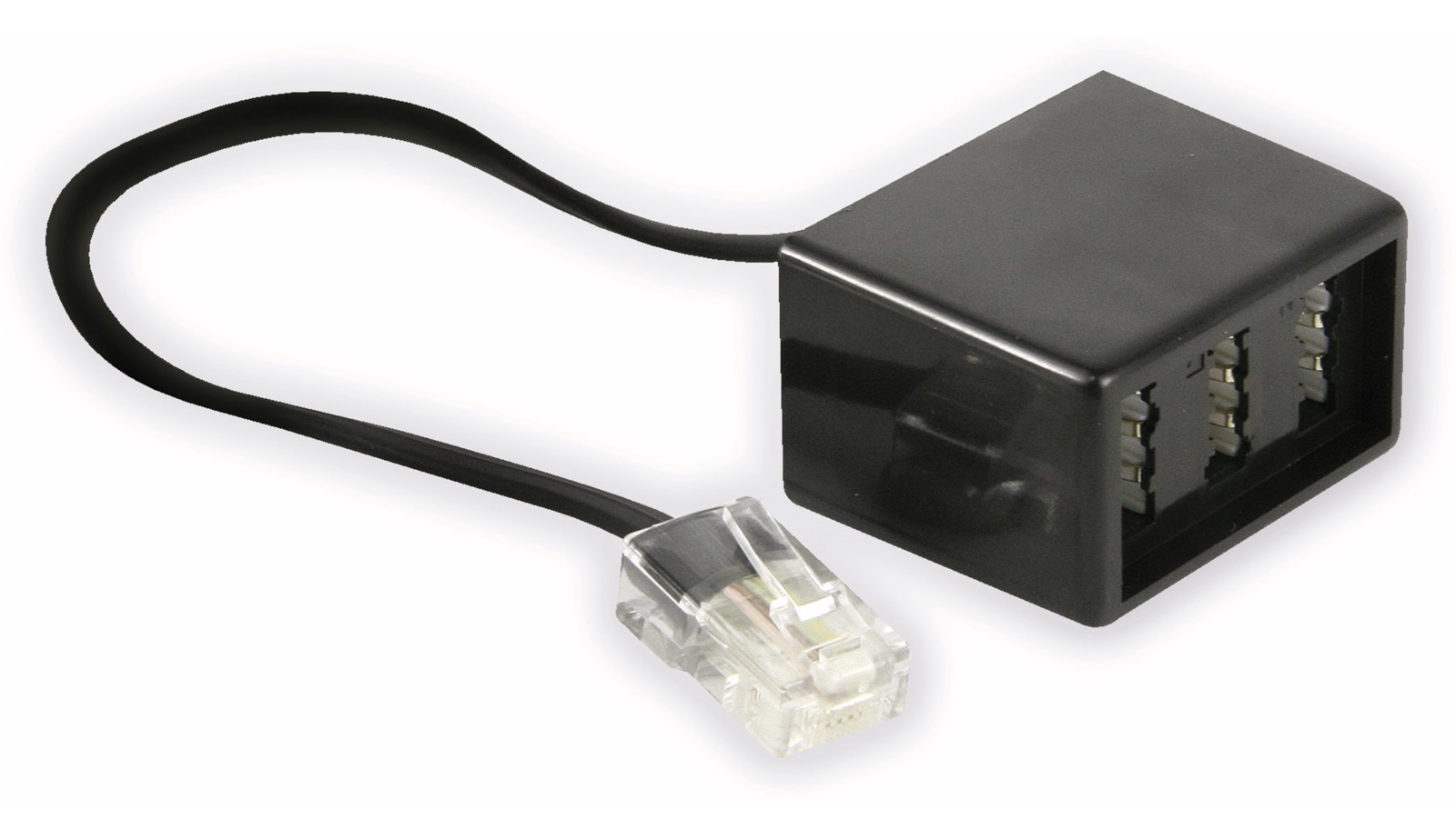 S-Impuls Western- Stecker RJ45 (8/4)-TAE-NFN-Kuppl. 0,1m (Bulk)