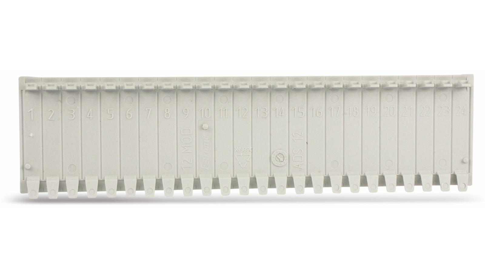 F-TRONIC Abdeckstreifen, 12 Einheiten, lichtgrau