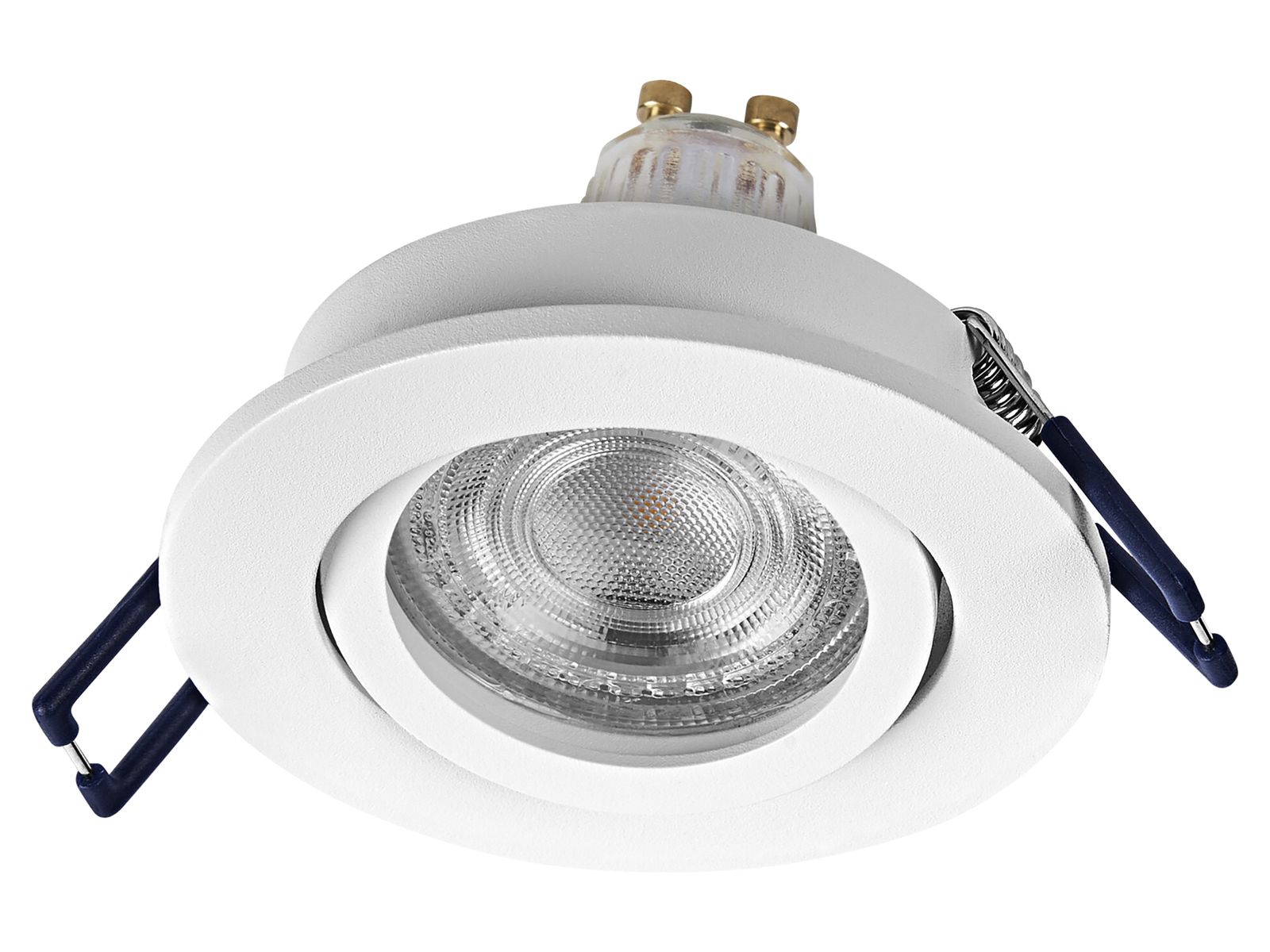 OSRAM LED-Einbauleuchte, GU10, 4,5 W, 2700K, 400lm, warmweiß, 2700K, IP20, weiß, 3er Set