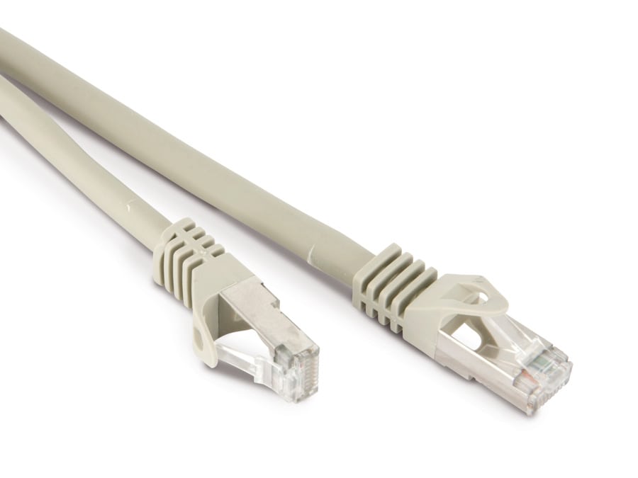 S-IMPULS RJ45 Patchkabel S/FTP (PIMF), m. CAT.7 Rohkabel, 20 m, grau