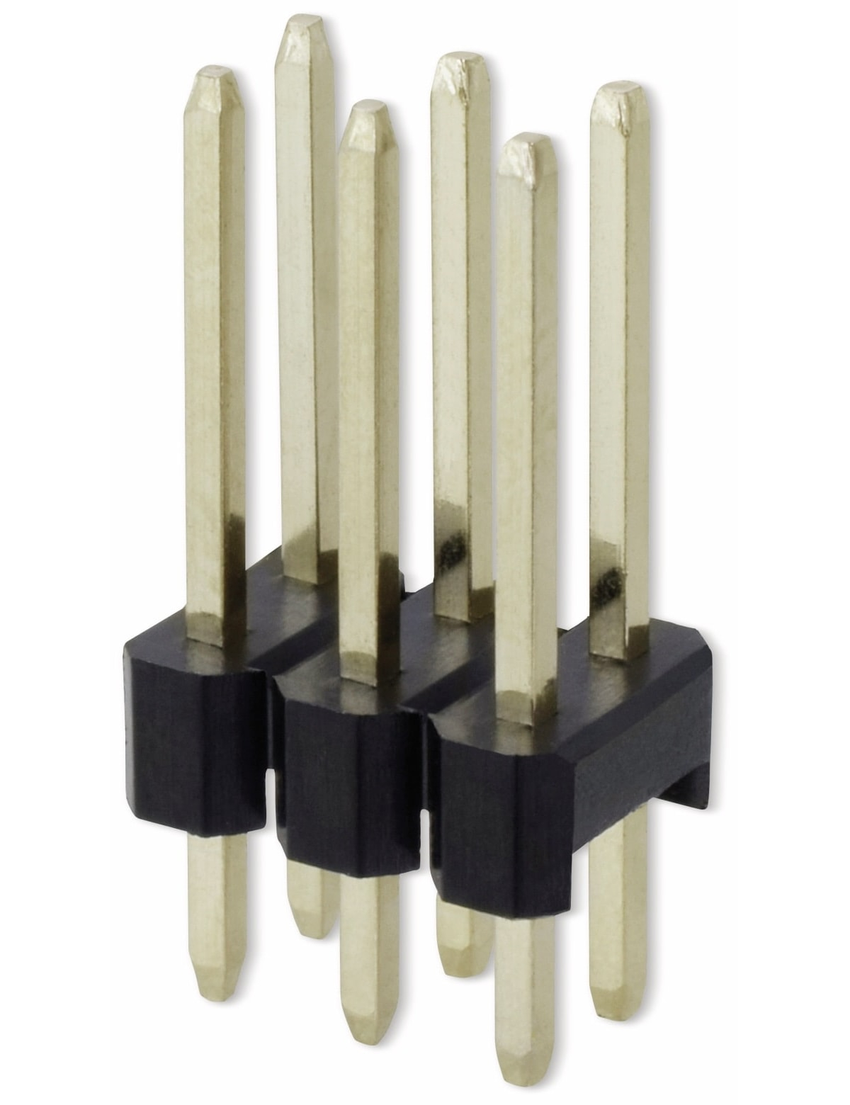 2X 826632-3 Stiftleiste Stift AMPMODU MOD II männlich PIN: 6 gerade THT