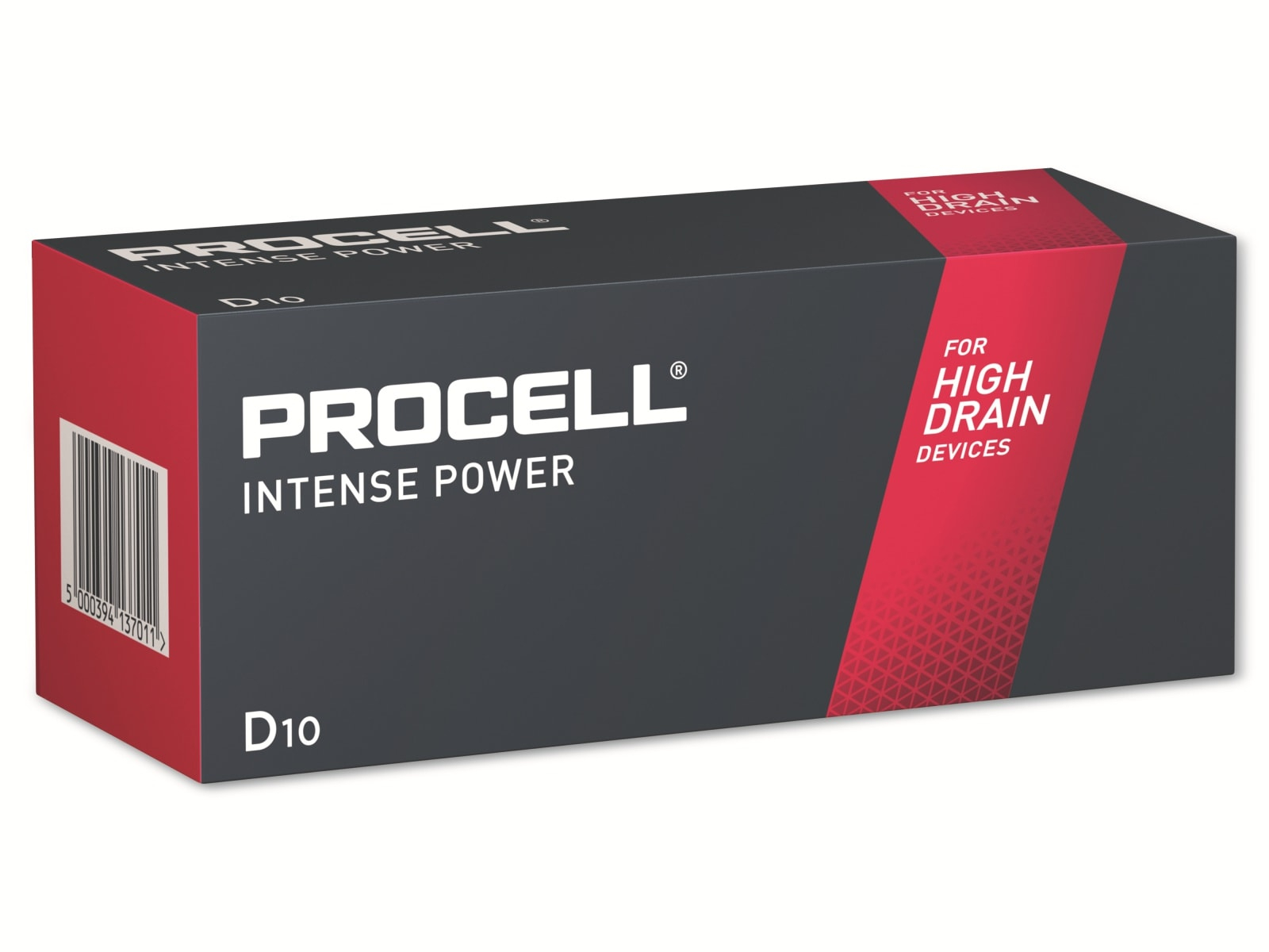 Image of DURACELL Alkaline-Mono-Batterie LR20, 1.5V, Procell Intense, 10 Stück