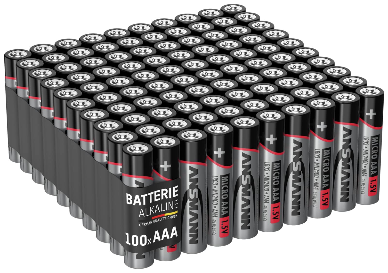 Image of ANS 1521-0039 - Alkaline Batterie, AAA (Micro), 100er-Pack