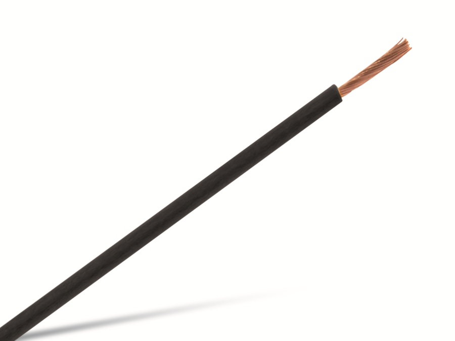 RAUTRONIC Installationslitze H07V-K, 1,5 mm², 100 m, schwarz