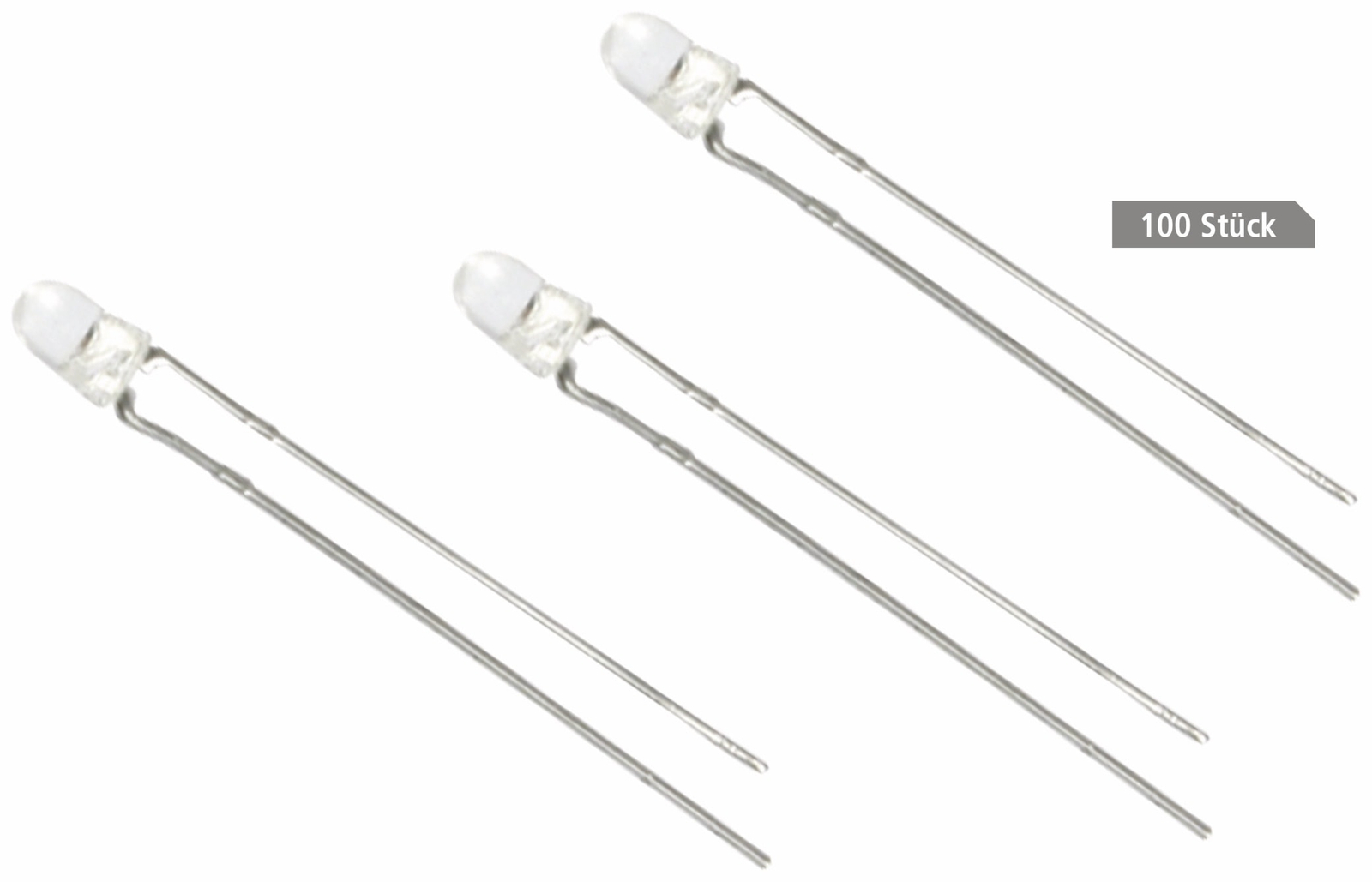 OSRAM LED LY3336-T, 3mm, gelb, 900 mcd, 10 Stück