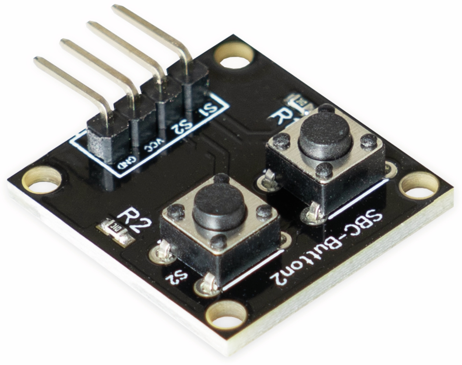 Joy-It Platinenmodul Für Raspberry Pi/Arduino Mit 2 Druckknöpfen Sbc-Button2