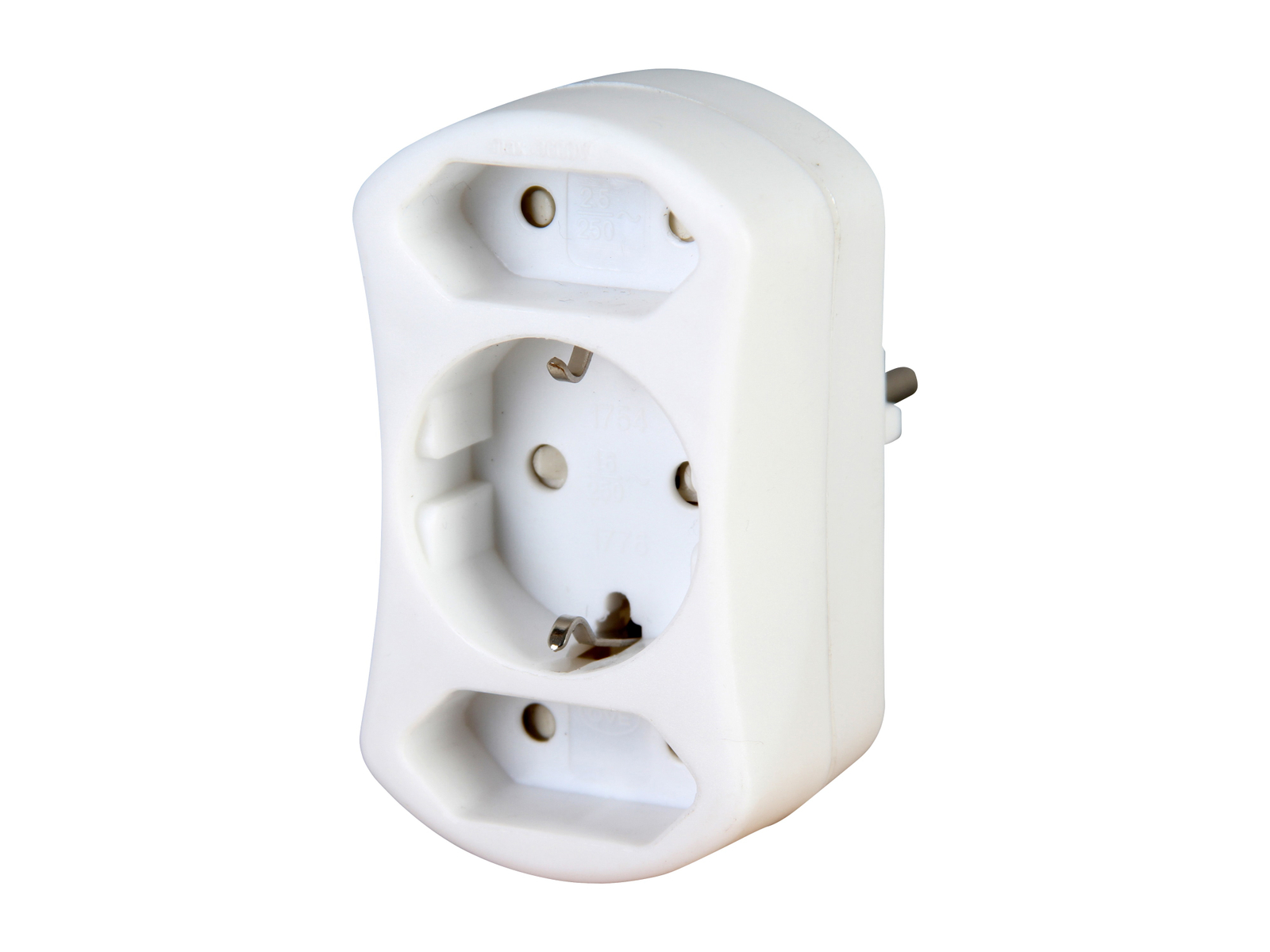 Image of KOPP Euro- und Schutzkontakt-Adapterstecker 177602009, BS, weiß