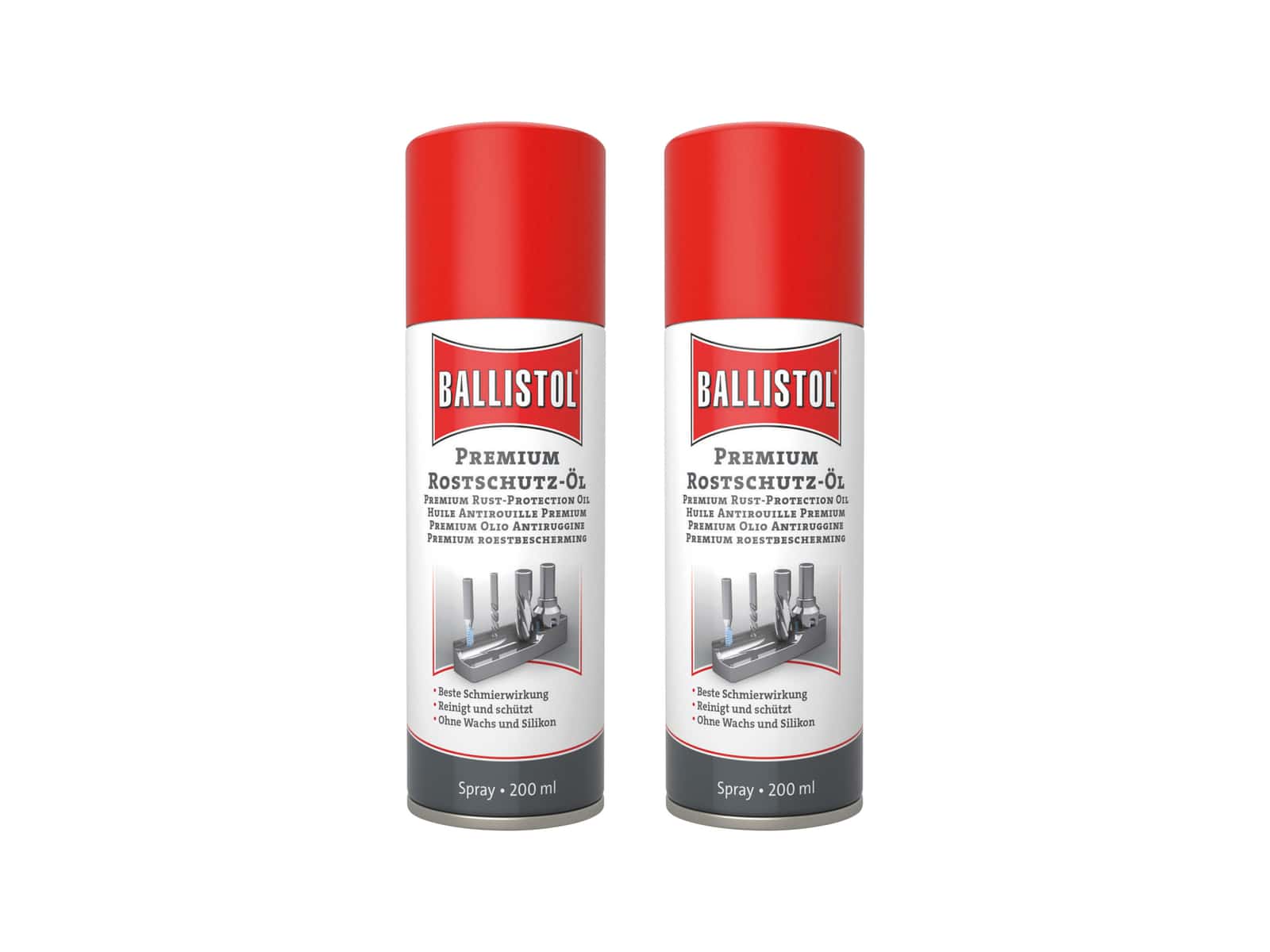 Image of BALLISTOL Premium Rostschutz-Öl Spray, 200 ml, 2 Stück
