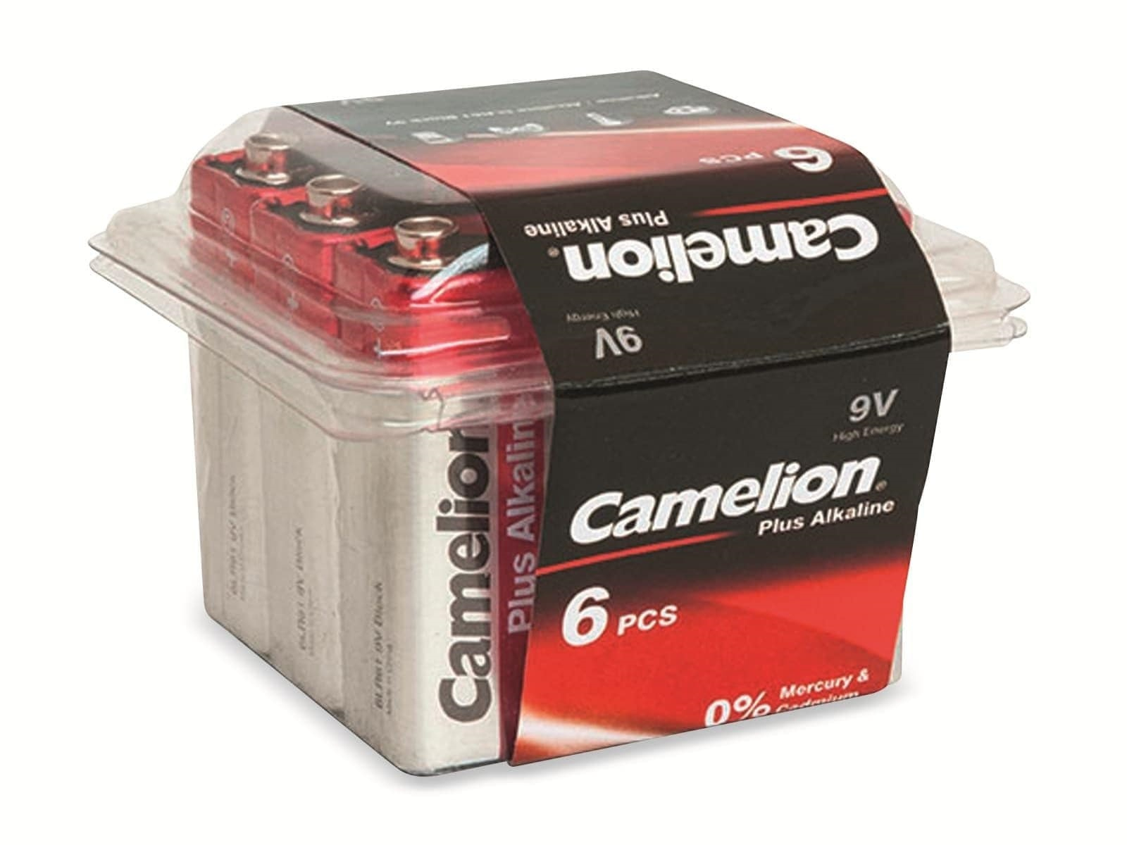 Image of CAMELION 9V-Blockbatterie, Plus Alkaline, 6 Stück