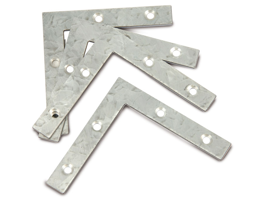 Image of BGS TECHNIC Verbindungsbleche, L-Winkel, 75x75 mm, 4 Stück