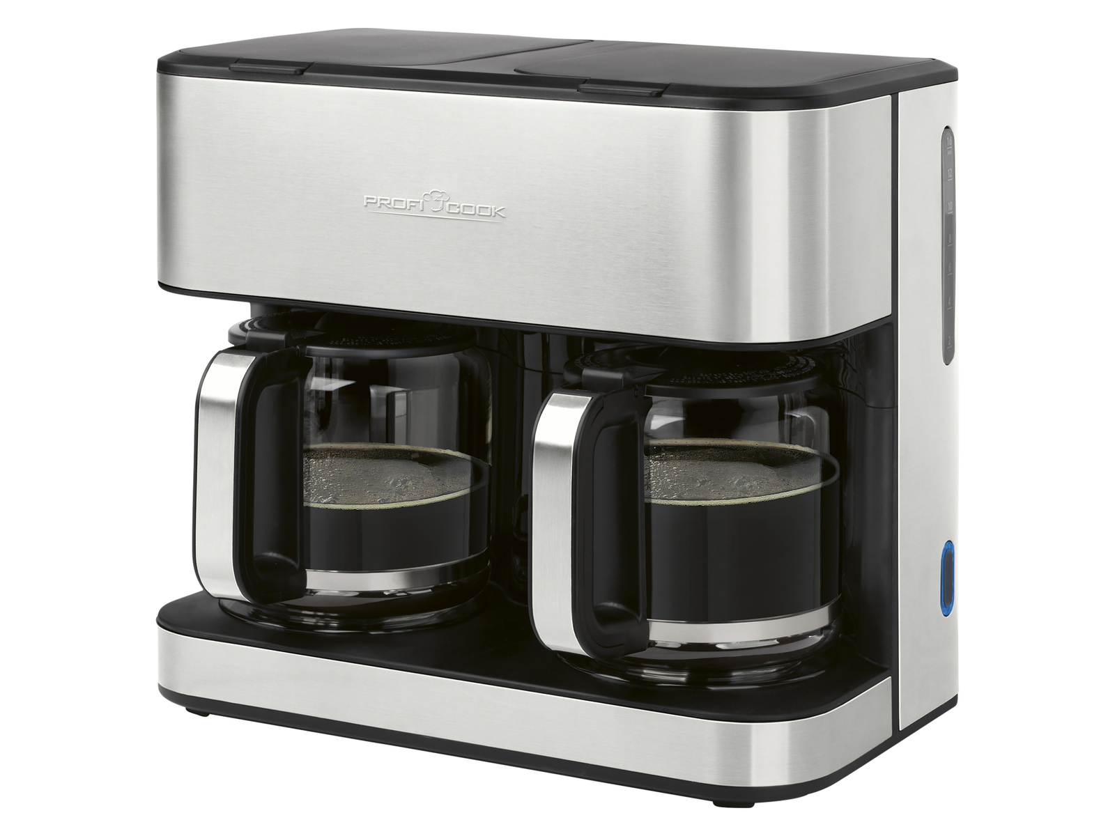 PROFI COOK Doppelkaffeemaschine PC-KAD, 1308, 3,6 L, 2000 W, edelstahl
