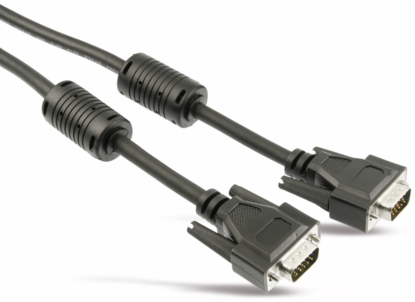 S-IMPULS VGA-Anschlusskabel, Stecker/Stecker, 10 m, schwarz