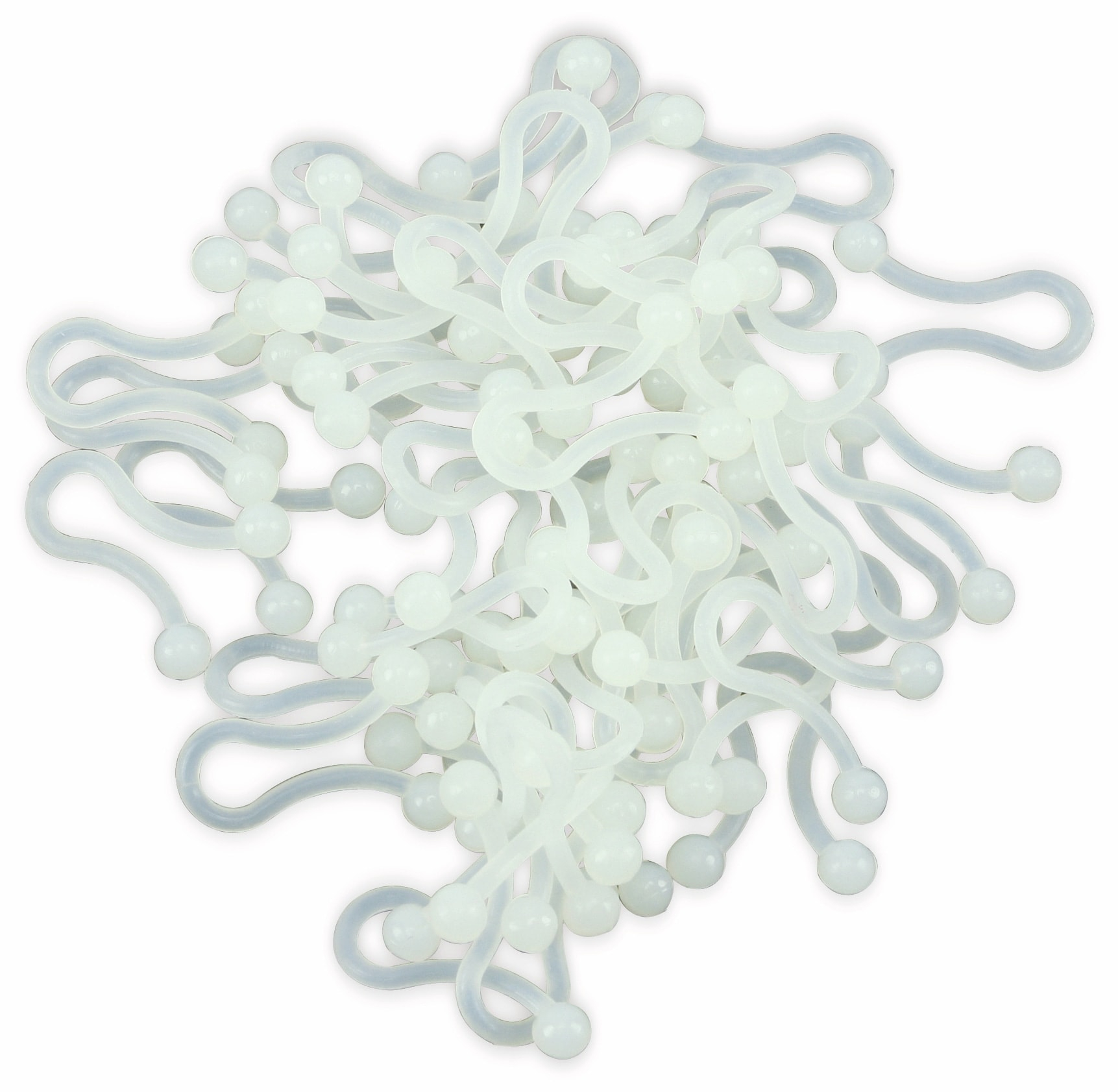 Aexit U-förmige Twist-Sperr-Kabelbinder 10mm – 50 Stück, Beige, Für Kabelbündel