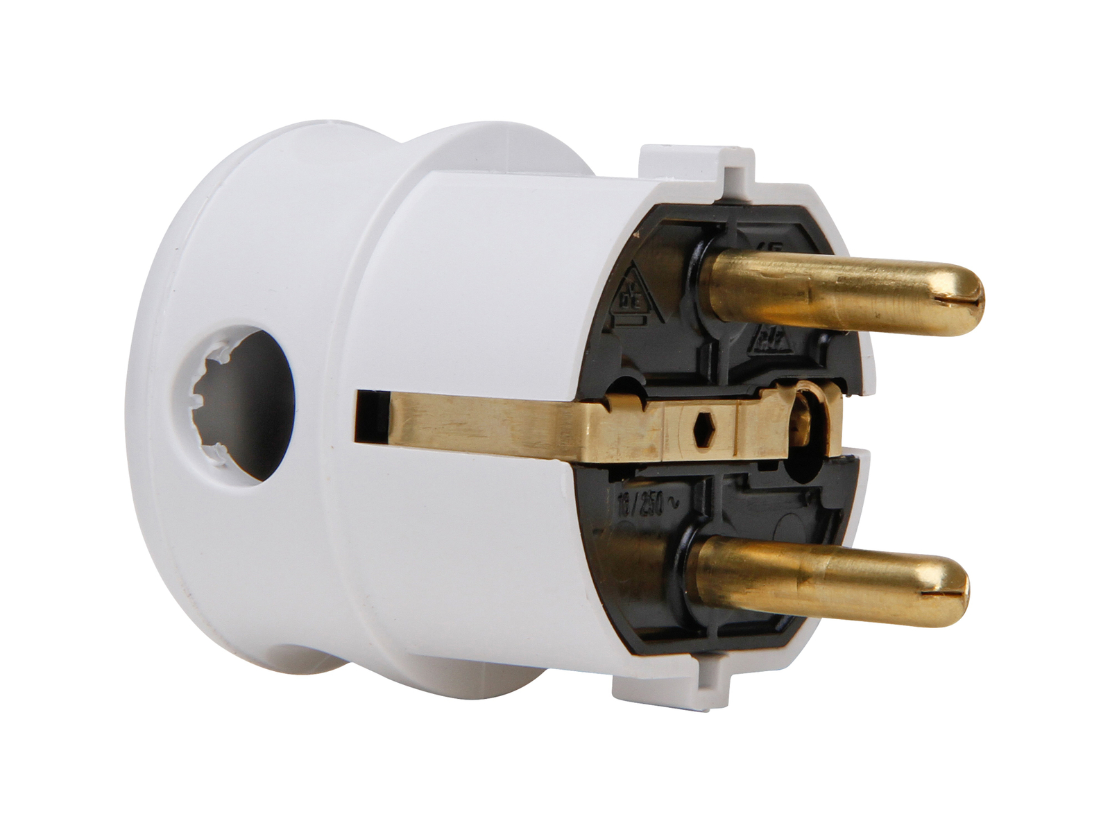 Schutzkontakt-Winkelstecker 178501006 cremeweiß - Kopp