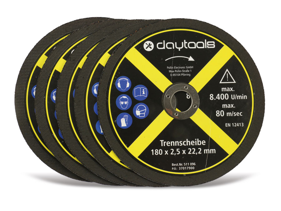 Daytools - Trennscheibe Metall 180x25x222 mm 5 Stück