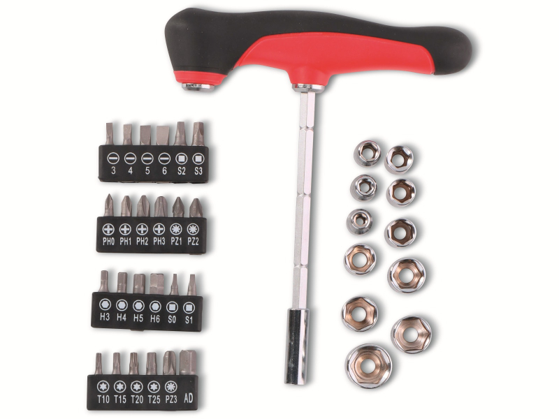 Kinzo Schraubendreher-Set 37-teilig – Mit Magnetischen Spitzen, Aus Chrome Vanadium, Für Werkstatt & Heimgebrauch