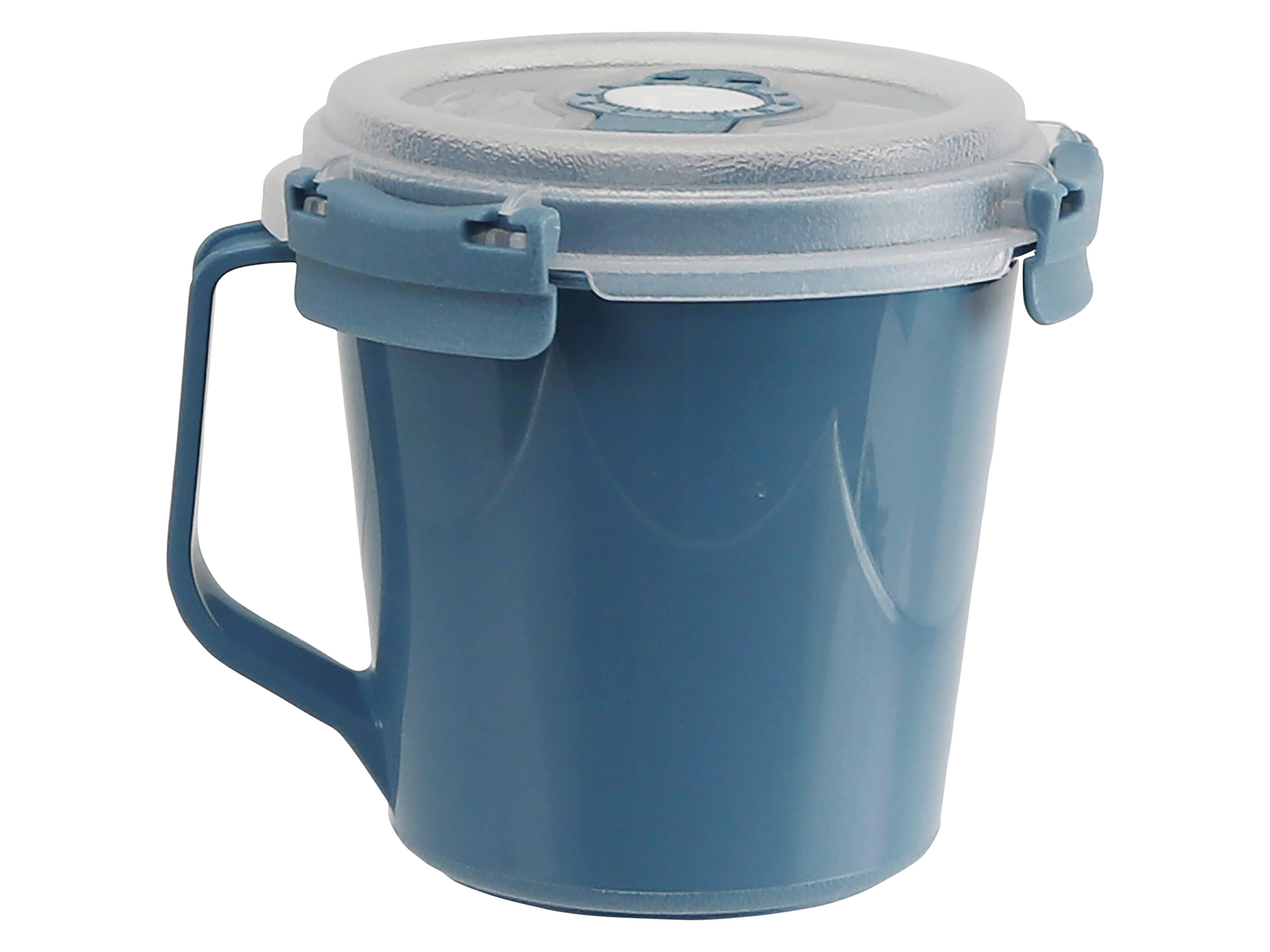 Image of Aufbewahrungsbecher Tontarelli, 640 ml, mit Henkel, Blau