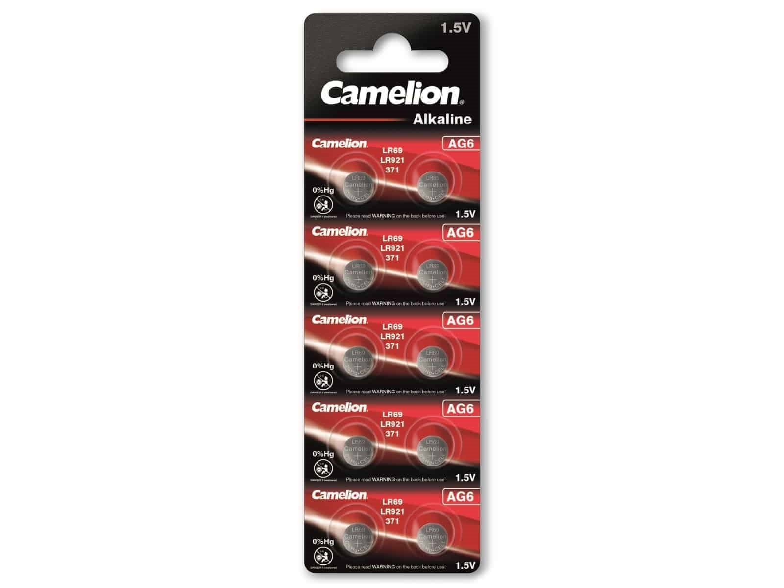 Image of CAMELION Knopfzelle AG6, 10 St.