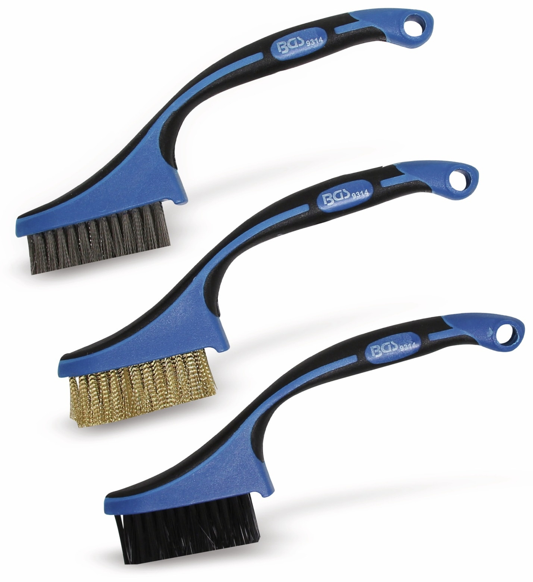 Image of BGS TECHNIC Mini Bürsten, 3er Set, 165 mm
