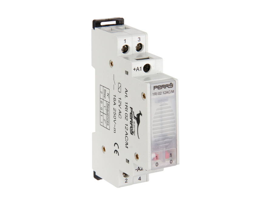 Stromstoß-Schalter Hutschiene Stromstoßschalter 2 Schließer 12 V AC 16 A 1 St