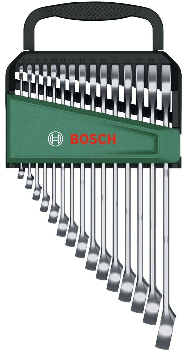 Image of BOSCH Ringmaulschlüssel-Set, 1600A02Z9E, 15-teilig