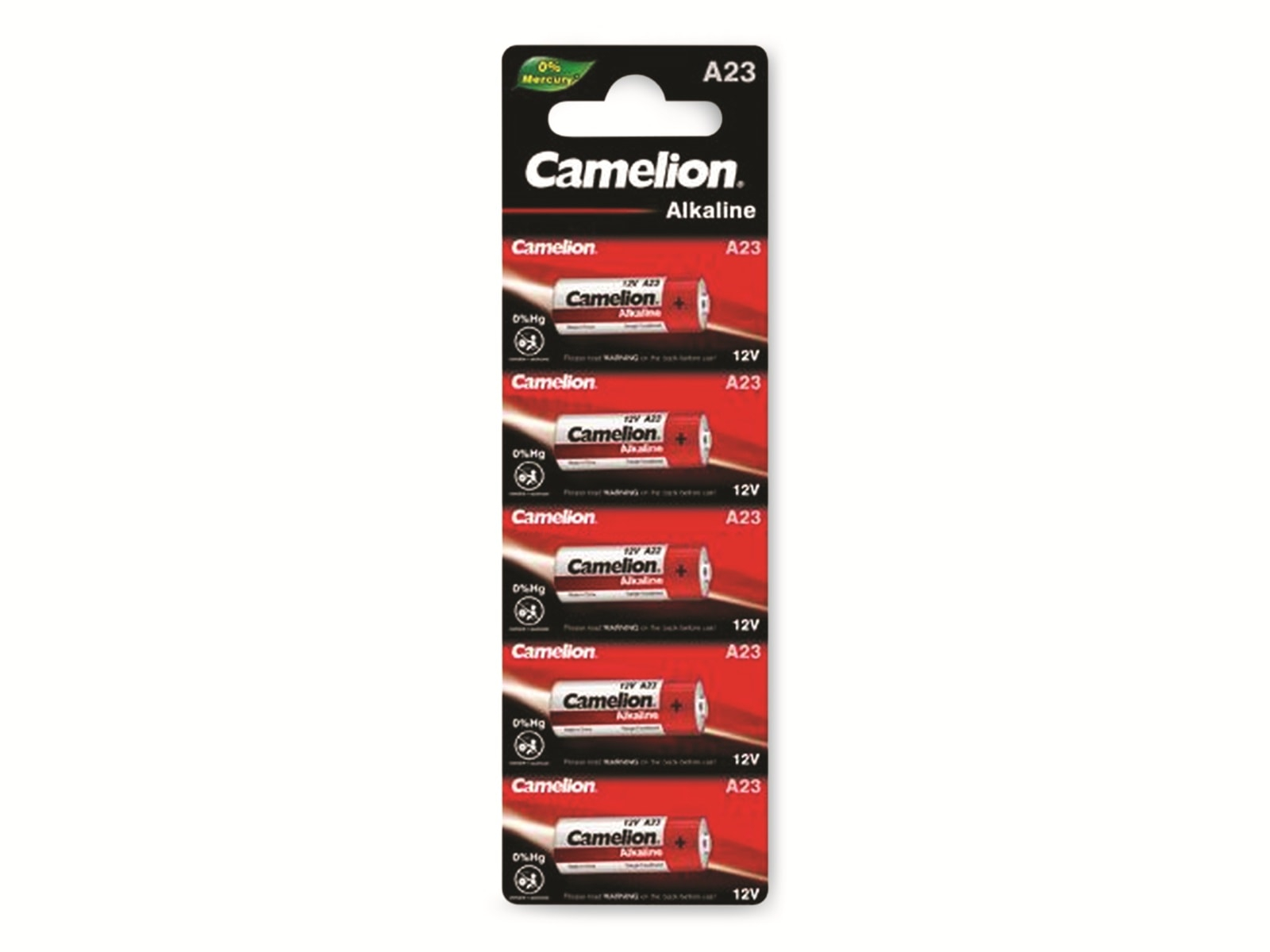 Image of CAMELION 12V-Batterie, Plus Alkaline, A23, 5 Stück