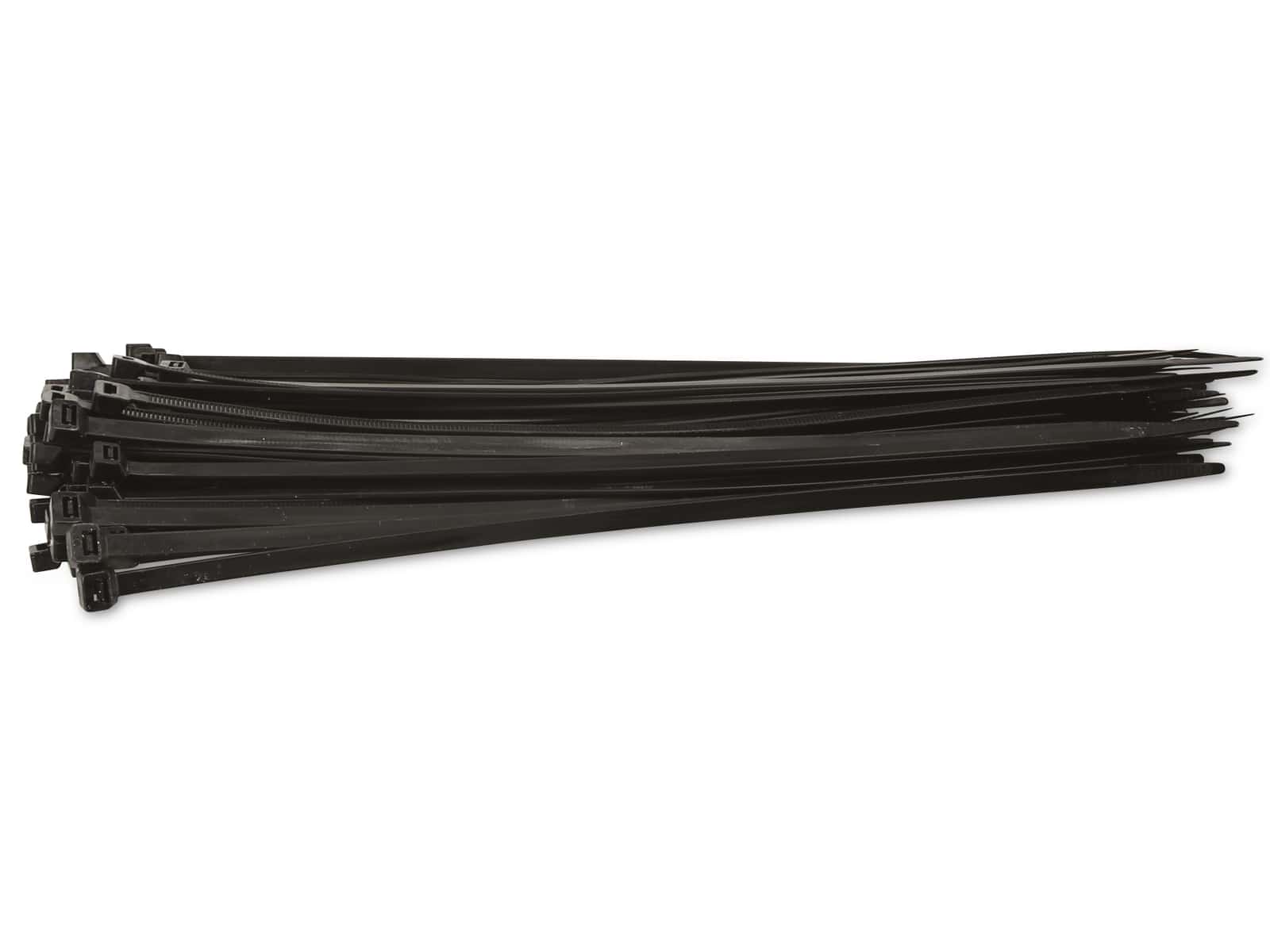 Kabelbinder-Sortiment Polyamid 66 schwarz 380x76 UV-beständig 100 Stück - KSS