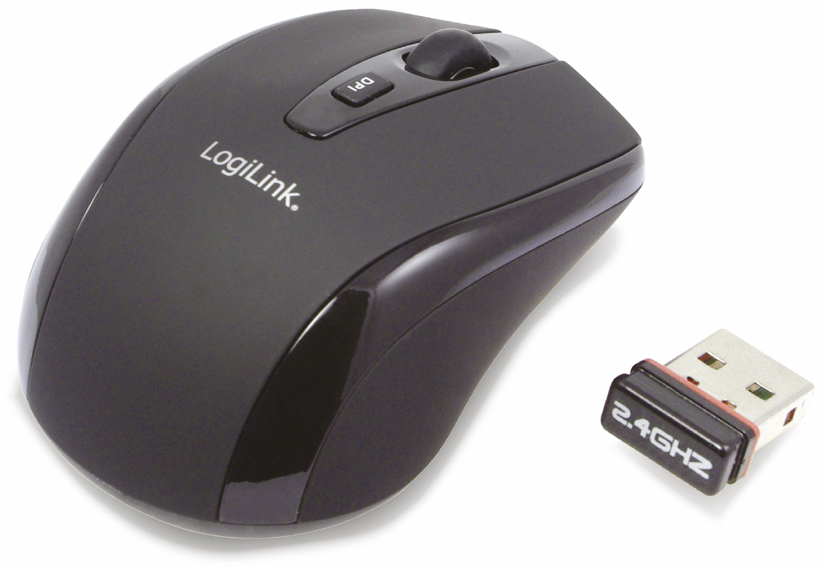 LOGILINK Optische Funkmaus 3 Tasten 1600dpi 2,4Ghz Kabellos ID0031