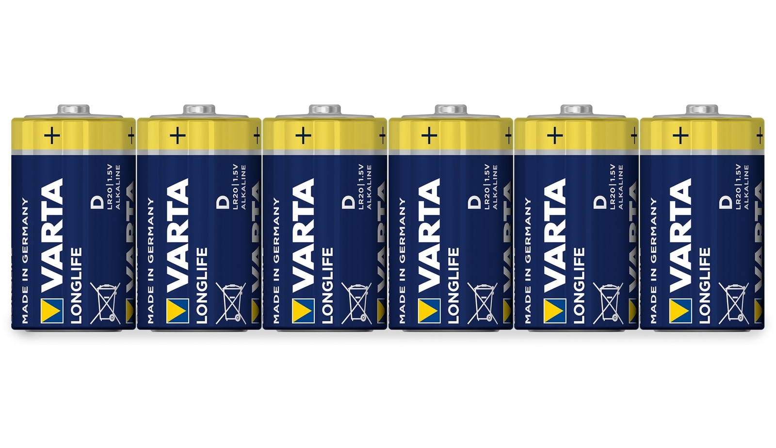 Image of VARTA Mono-Batterie LONGLIFE, 6St.