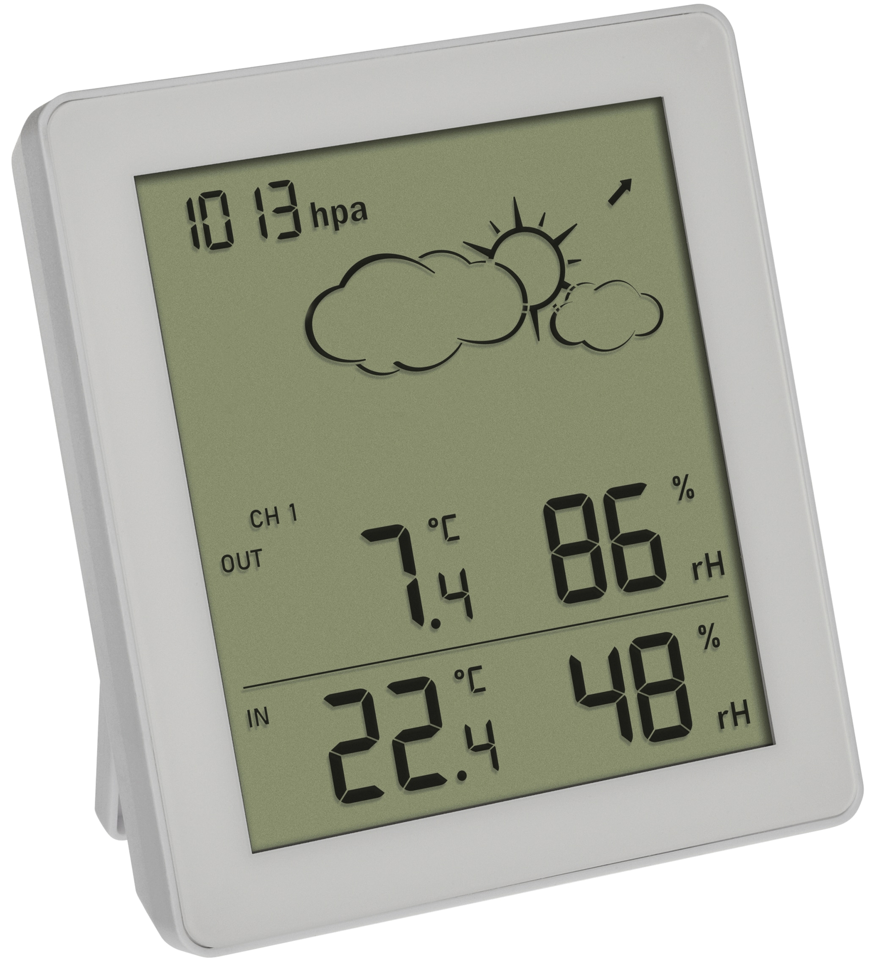 TFA Funk-Wetterstation CLEAR, 35.1168.02, weiß