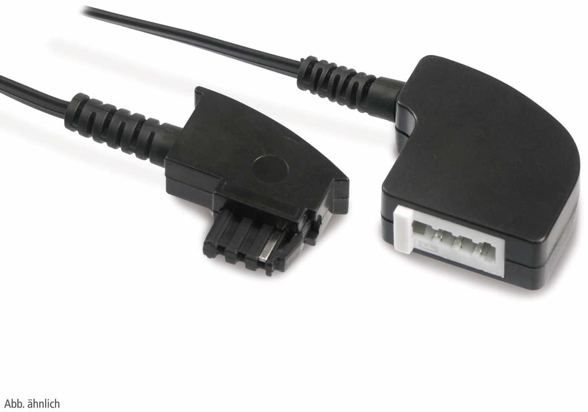 S-IMPULS Telefon-Verlängerung, 15 m, schwarz