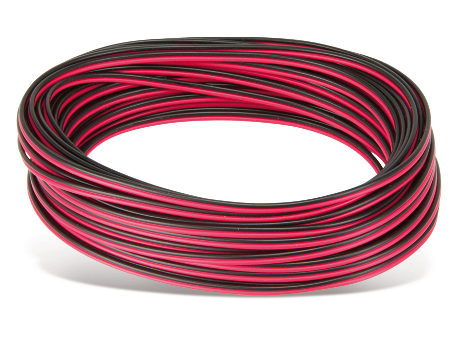RAUTRONIC Zwillingslitze, 2x 0,14 mm², rot/schwarz, 10 m