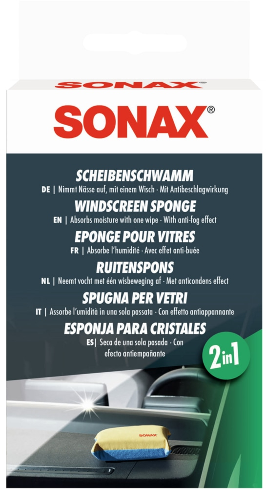 ScheibenSchwamm - Anzahl 1x - blau-beige - Sonax